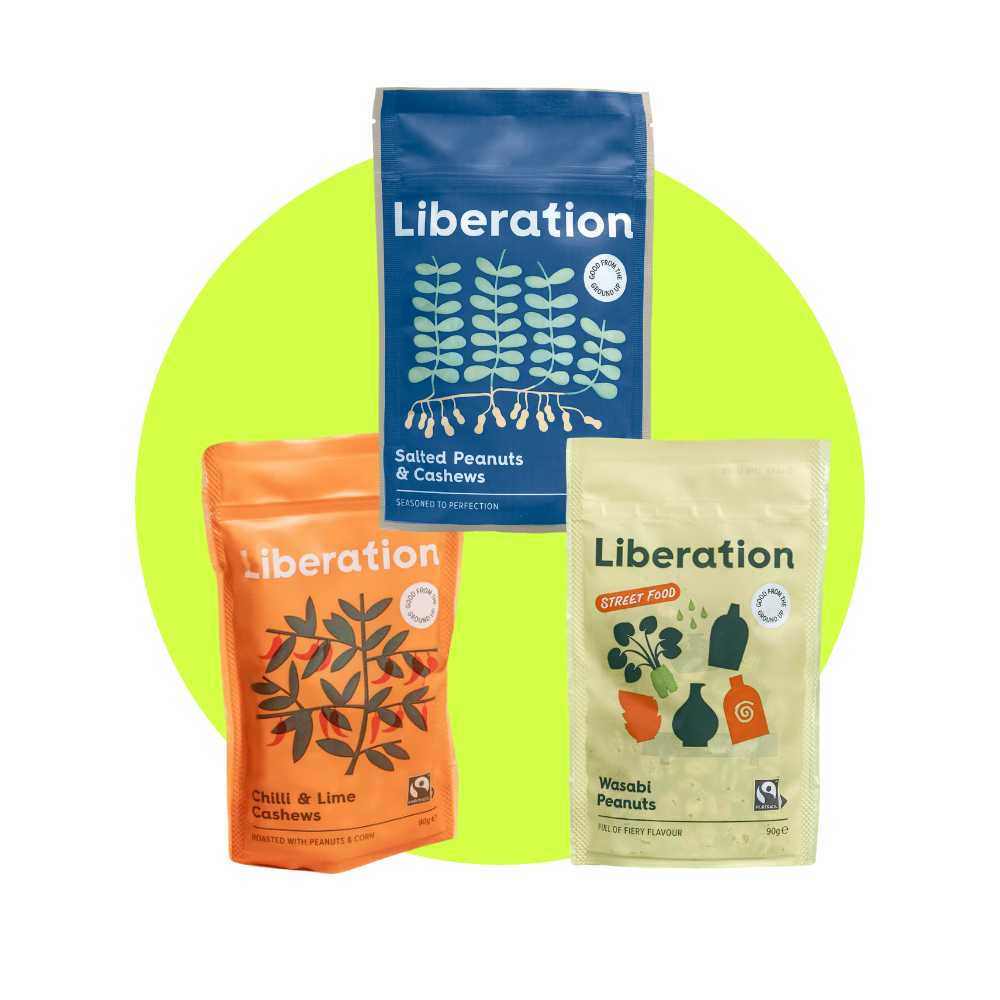 Selection of Liberation snack bags