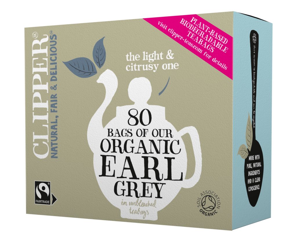 Clipper box of organic earl grey teabags