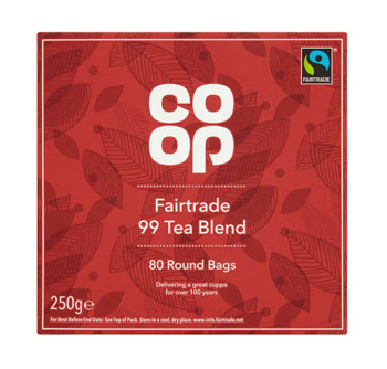 Co-op Fairtrade 99 Tea Blend box