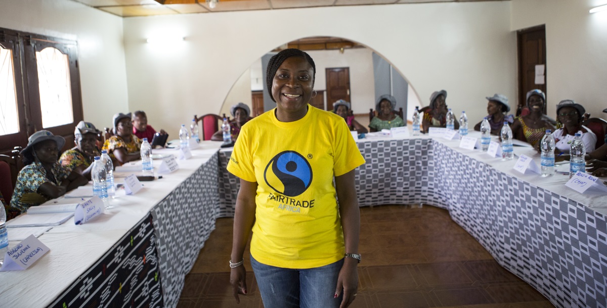Anne Marie Yao of Fairtrade Africa teaches the Womens School of Leadership
