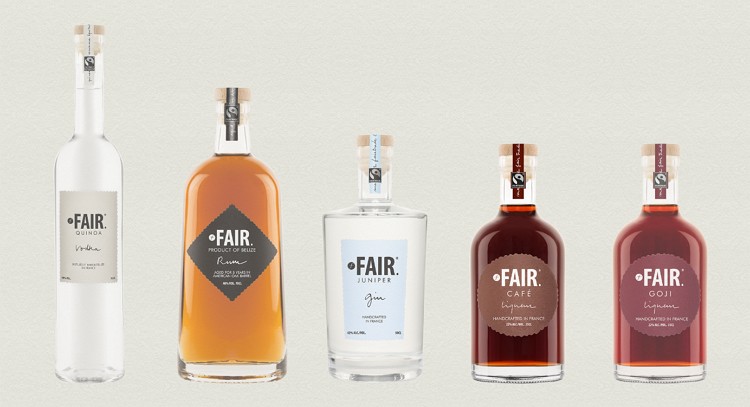 Fair quinoa, Fair rum, Fair juniper gin, Fair cafe liqueur, Fair goji liqueur