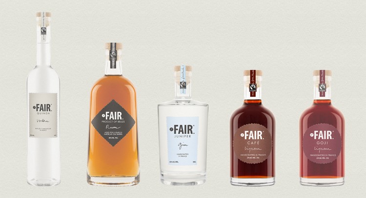 Fair quinoa, Fair rum, Fair juniper gin, Fair cafe liqueur, Fair goji liqueur