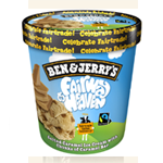 A tub of Ben & Jerry's Fairway to Heaven ice cream