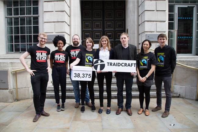 Brexit petition hand in outside 10 Downing Street