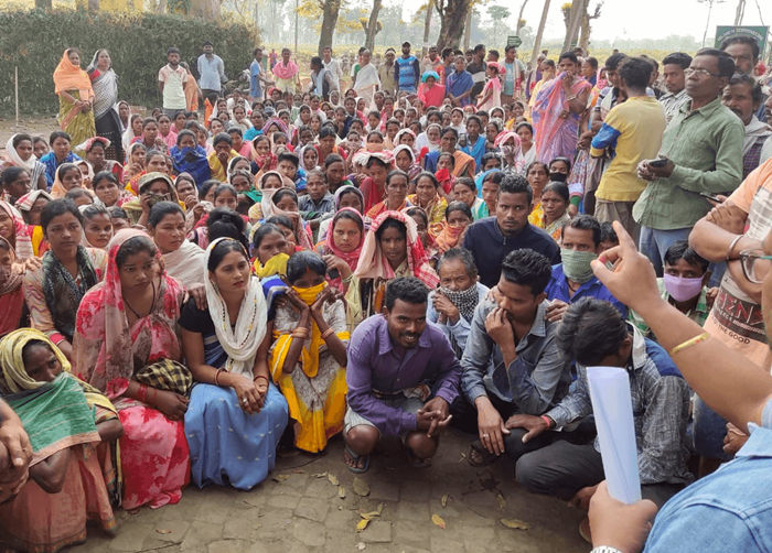 COVID 19 Awareness Programs at Jamguri Tes Estate crop