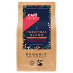 A bag of Cafedirect Christmas Blend coffee
