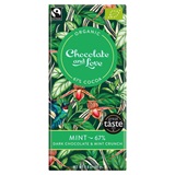 Chocolate and Love mint crunch dark chocolate Fairtrade and organic