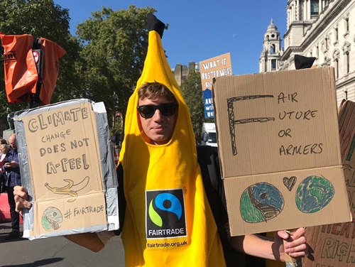 Fairtrade at the climate march