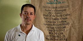 A coffee worker of Coomprocom in Nicaragua