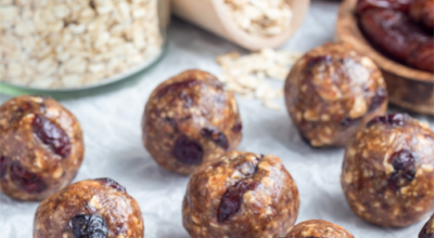 Fairtrade date and cranberry energy balls