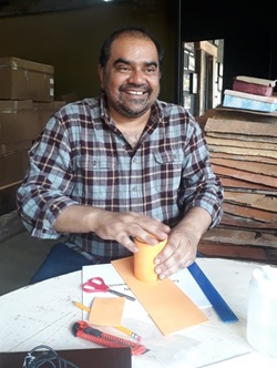 Shabbir Adamali, member of the recycling project team
