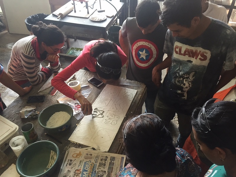 Fairtrade and Cosma 2018 recycling project - teaching how to make products from recycled materials