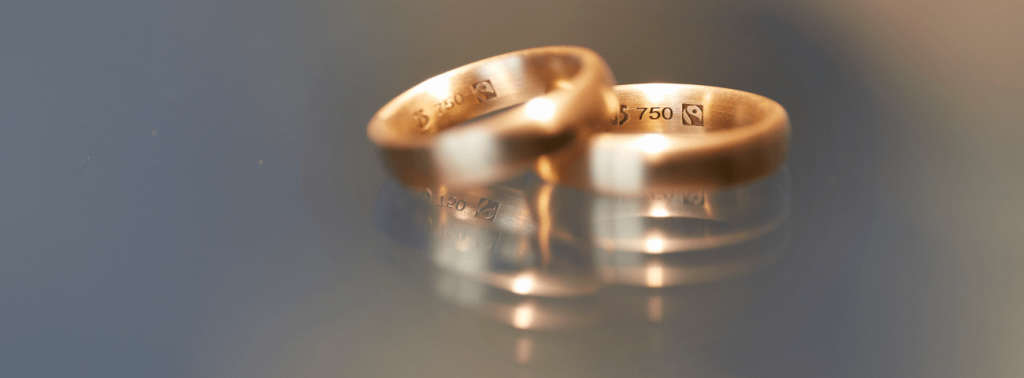 Two Fairtrade gold rings