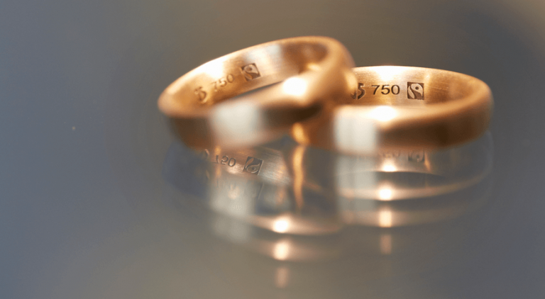 Two Fairtrade gold rings