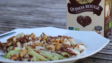 Fairtrade quinoa and pear salad