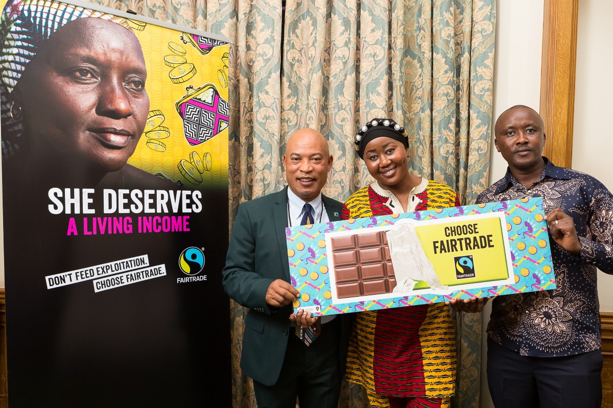 Fairtrade producers at an APPG event for Fairtrade Fortnight