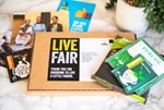 Live Fair subscirption box showing its contents