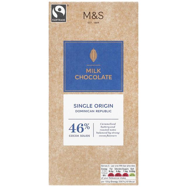 M&S milk chocolate bar