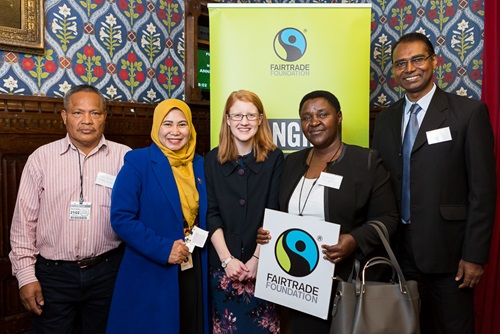 Fairtrade producers presenting at a Parliamentary eventevent