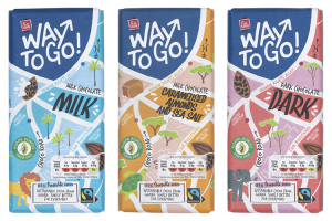 Three flavours of Way to Go bars