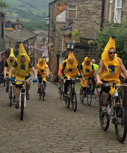 Yorkshire Fairtrade bananas cycling