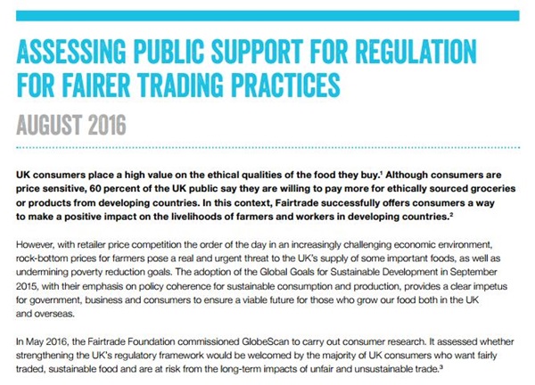 You are currently viewing Briefing on GlobeScan research into consumer support for fairer trading practices
