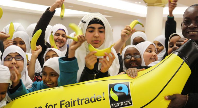 People campaigning for Fairtrade