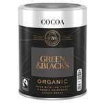 Tub of Green & Blacks Fairtrade organic cocoa powder