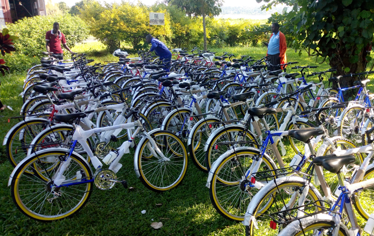 Bicycles owned by Arum Roses