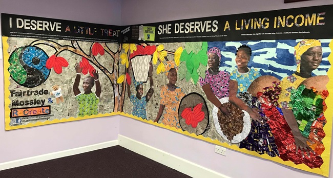 School artwork for Fairtrade Fortnight