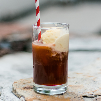 Ice cream cola float