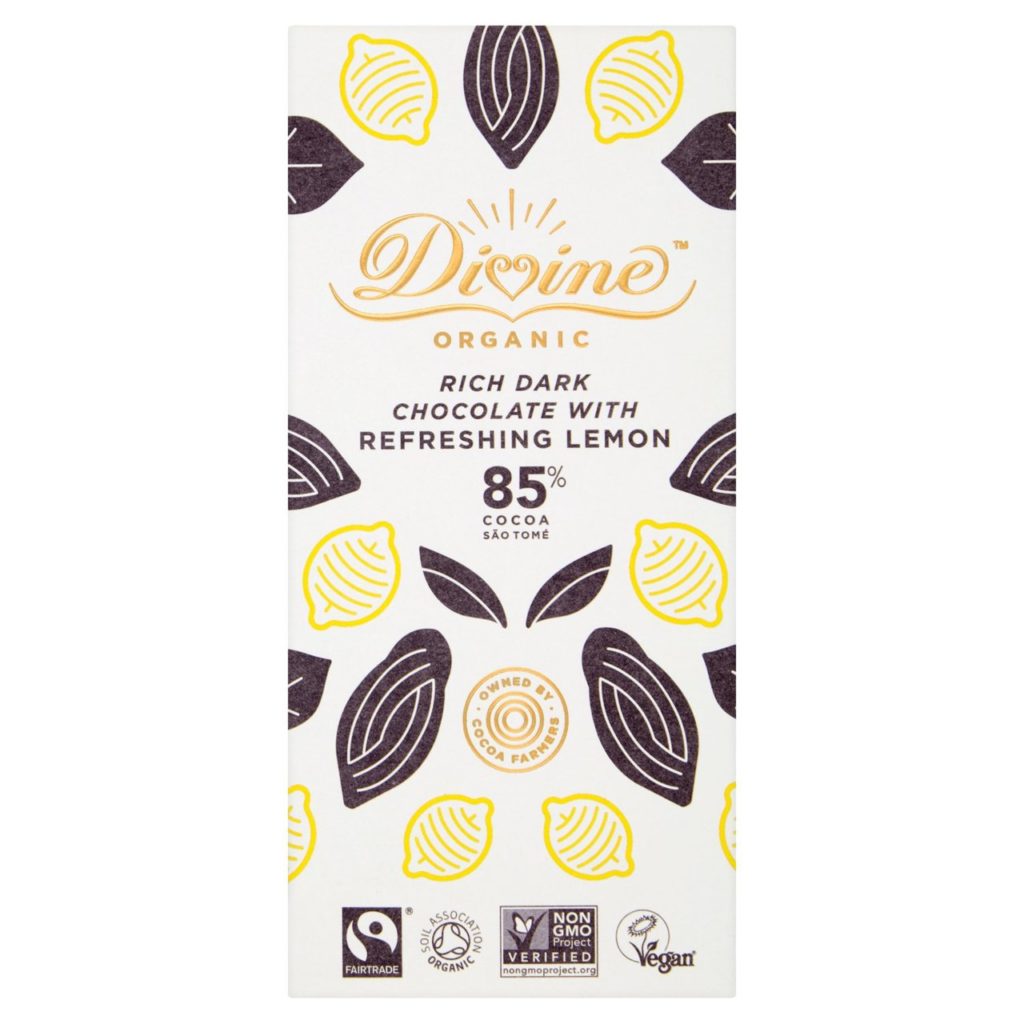 Divine Organic lemon chocolate