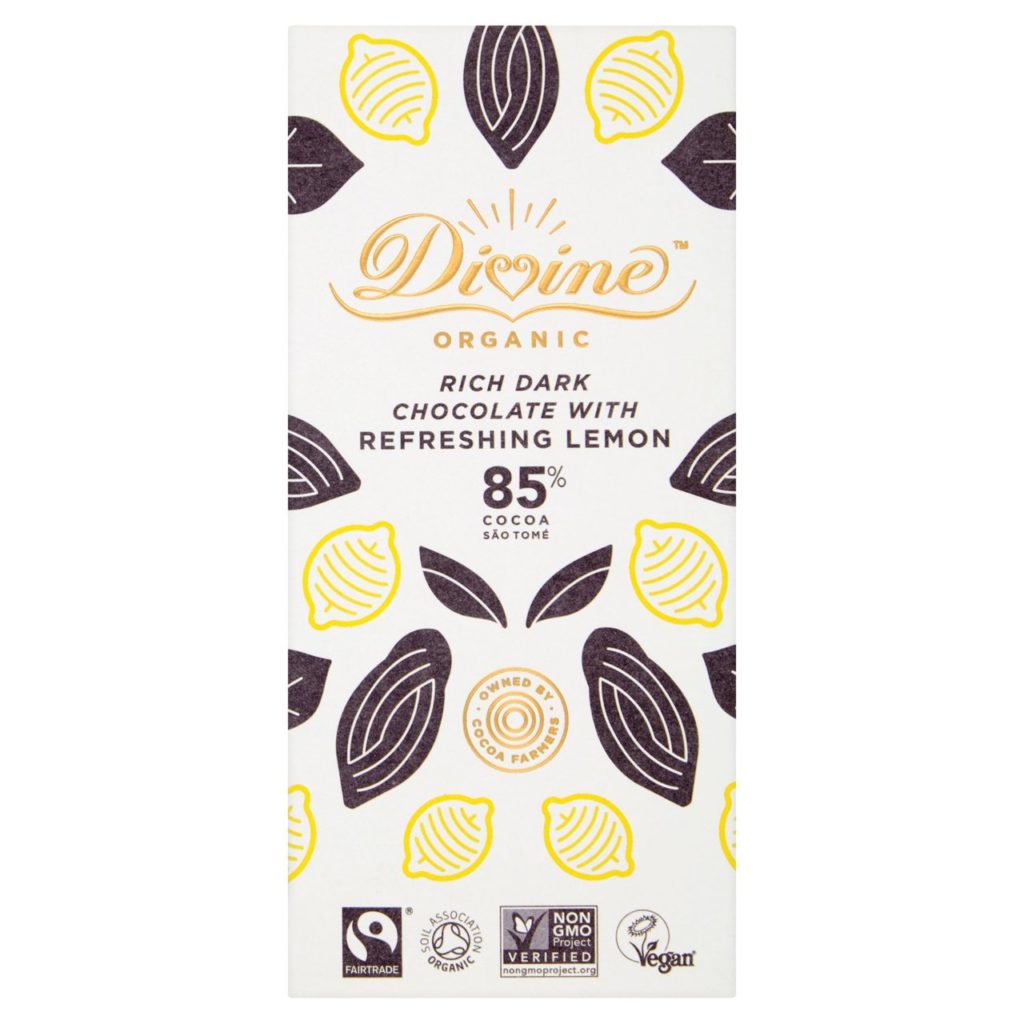 Divine Organic lemon chocolate