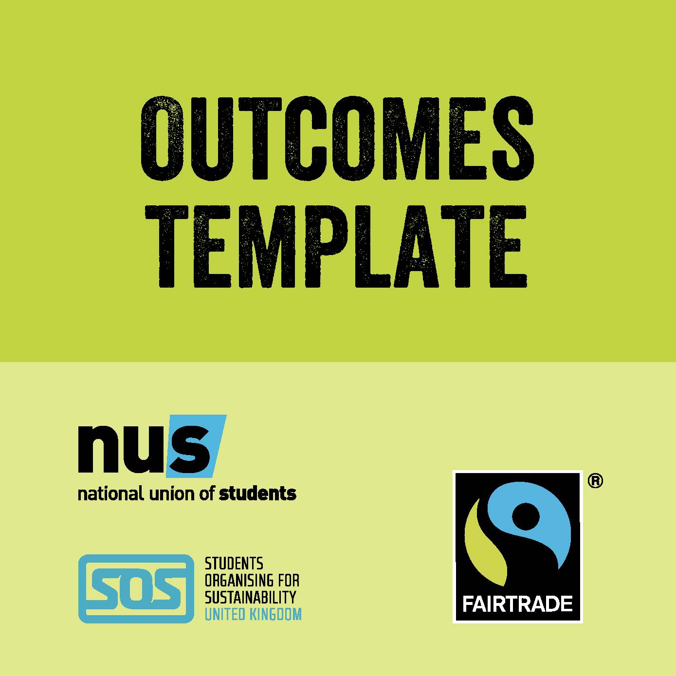Outcomes template