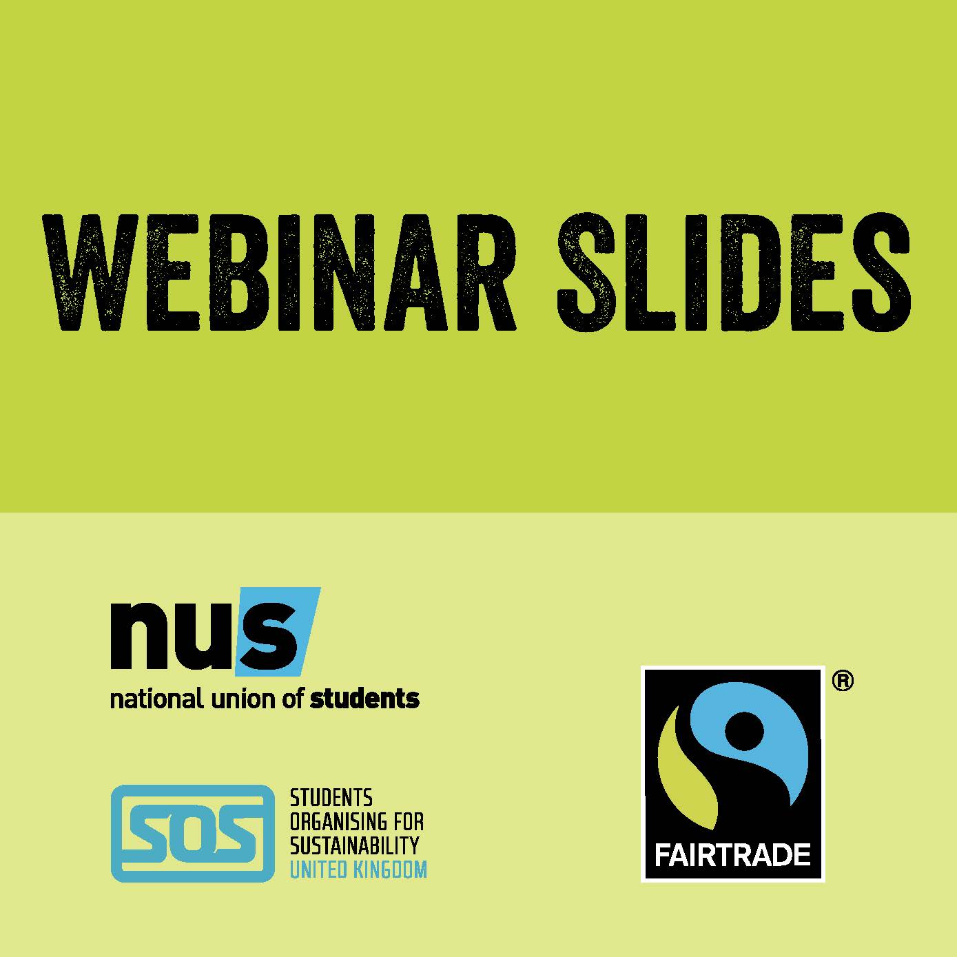 Fairtrade Fortnight 2020 Webinar Slides