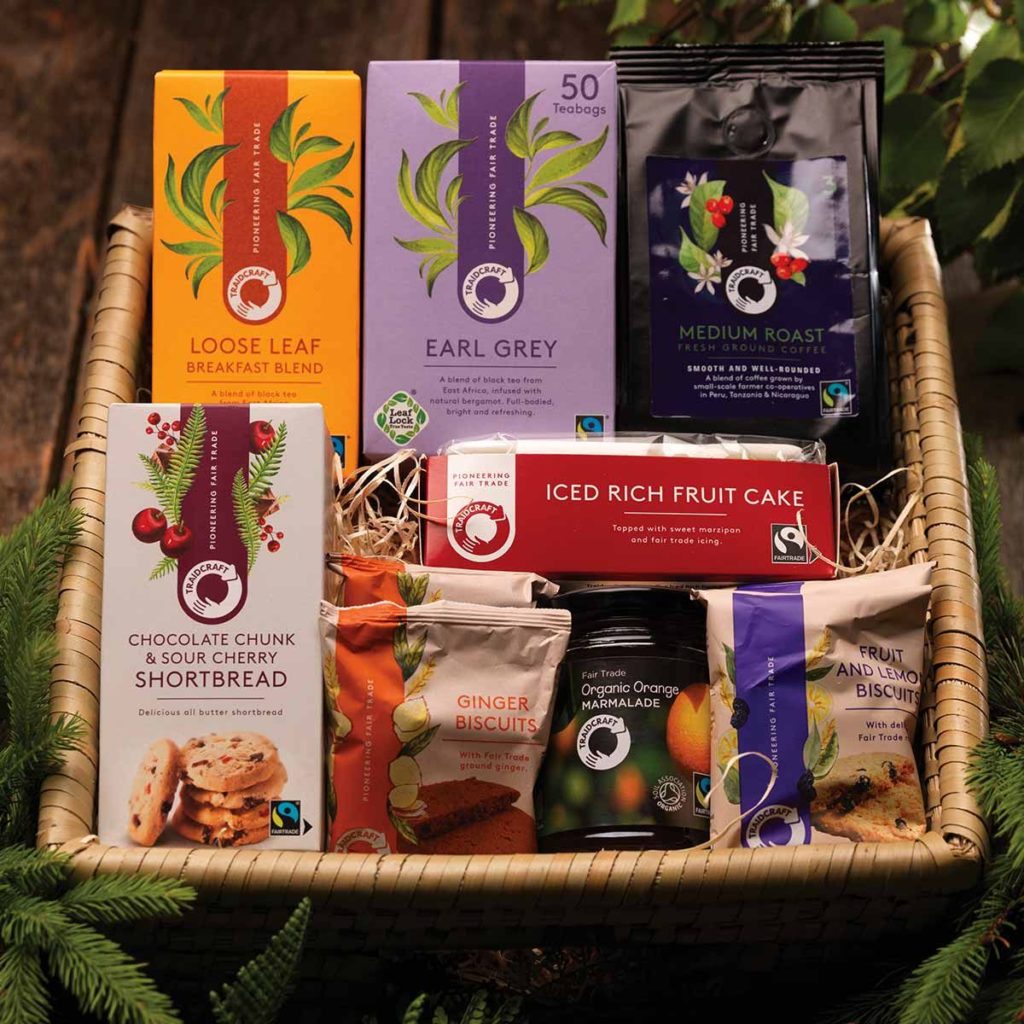 Afternoon Tea hamer filled with Fairtrade treats