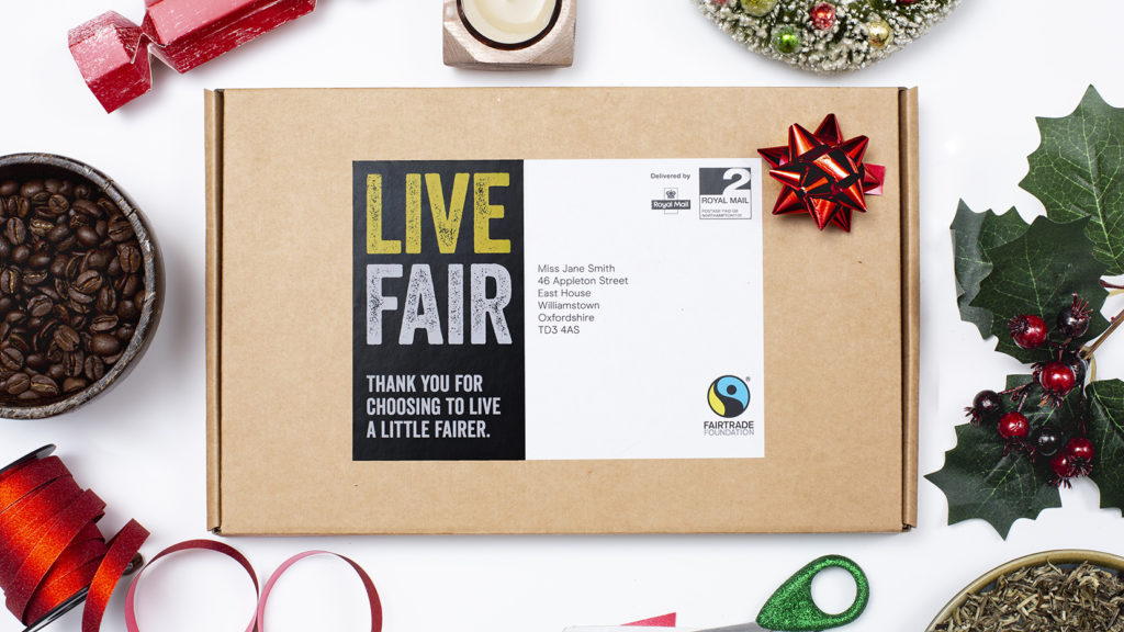 Fairtrade Live Fair box with Christmas decorationsgift image
