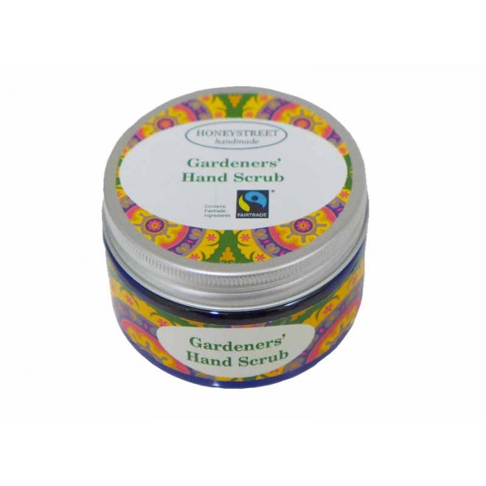A tub of Fairtrade hand scrub