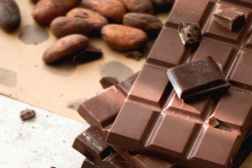Chocolate and cocoa beans -
