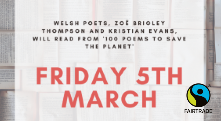 poster for poetry event with the date