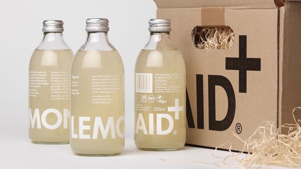 Bottles of Lemonaid drinks