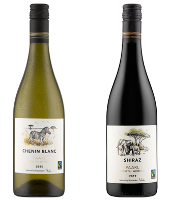 Lidl wines - Chenin Blanc and Shiraz Paarl