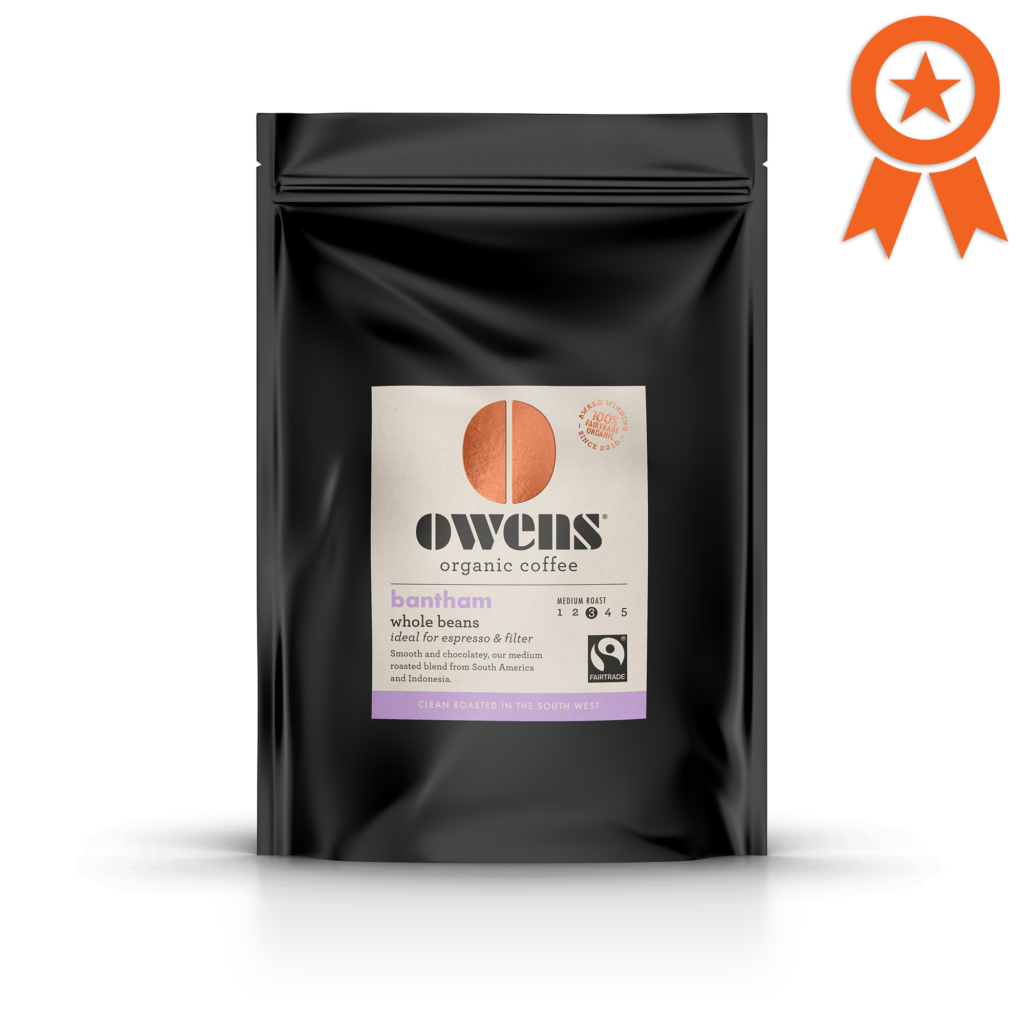 A pack of owen's Fairtrade coffee