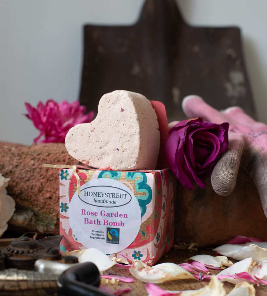Honeystreet Handmade rose bath bomb