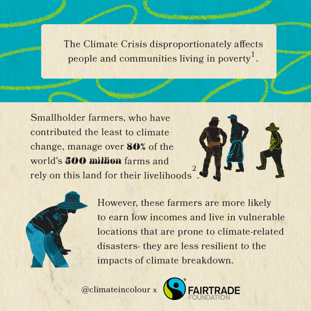 The Climate Crisis disproportionately affects people and communities living in poverty [1]. Smallholder farmers, who have contributed the least to climate change, manage over 80 percent of the world's 500 million farms and rely on this land for their livelihoods [2]. However, these farmers are more likely to earn low incomes and live in vulnerable locations that are prone to climate-related disasters - they are less resilient to the impacts of climate breakdown.