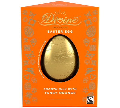Divine Tangy orange easter egg