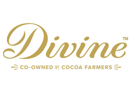 Divine co-owned by cocoa farmers logo