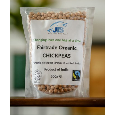 Fairtrade organic chickpeas from Just Trading Scotland