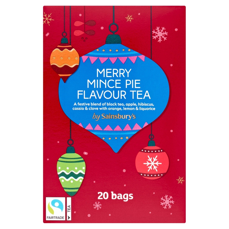 Sainsbury's Fairtrade Merry Mince Pie Flavour Tea Bags