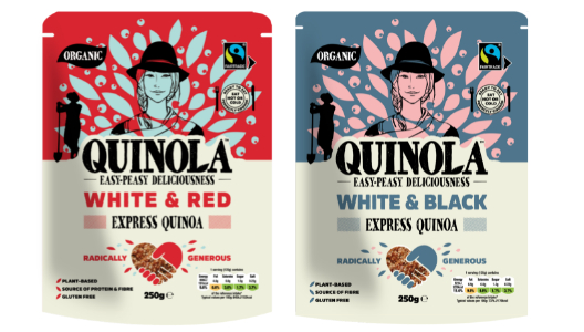 Two Quinola Organic Quinoa packets
